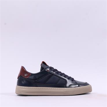 Ambitious Anopolis Laced Casual Trainer - Navy Combi